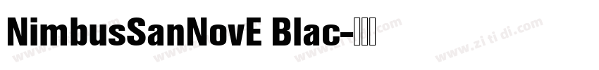 NimbusSanNovE Blac字体转换